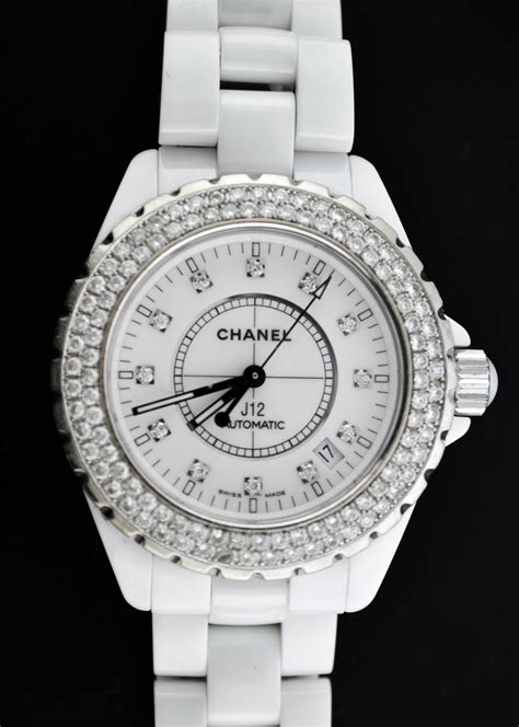 chanel ceramic j12|Chanel j12 white ceramic watch.